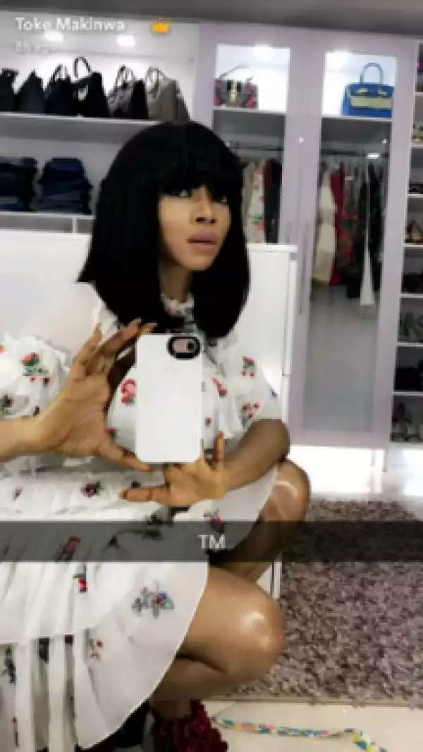 Toke Makinwa Shows Off the Interior of Her New Walk in Closet (Photos)